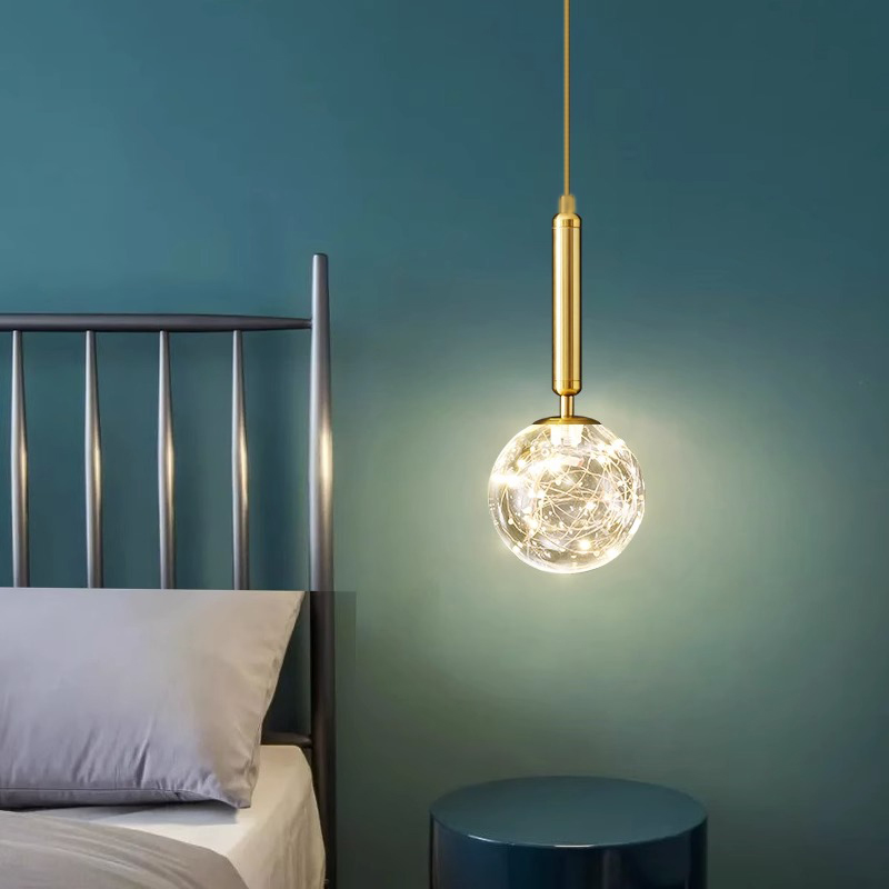 Hanging Moon Lamp - مصباح LED عصري للديكور المنزلي، مصباح