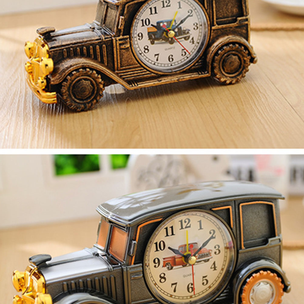 Vintage Alarm Clock - ساعة منبه كلاسيكية على شكل سيارة،