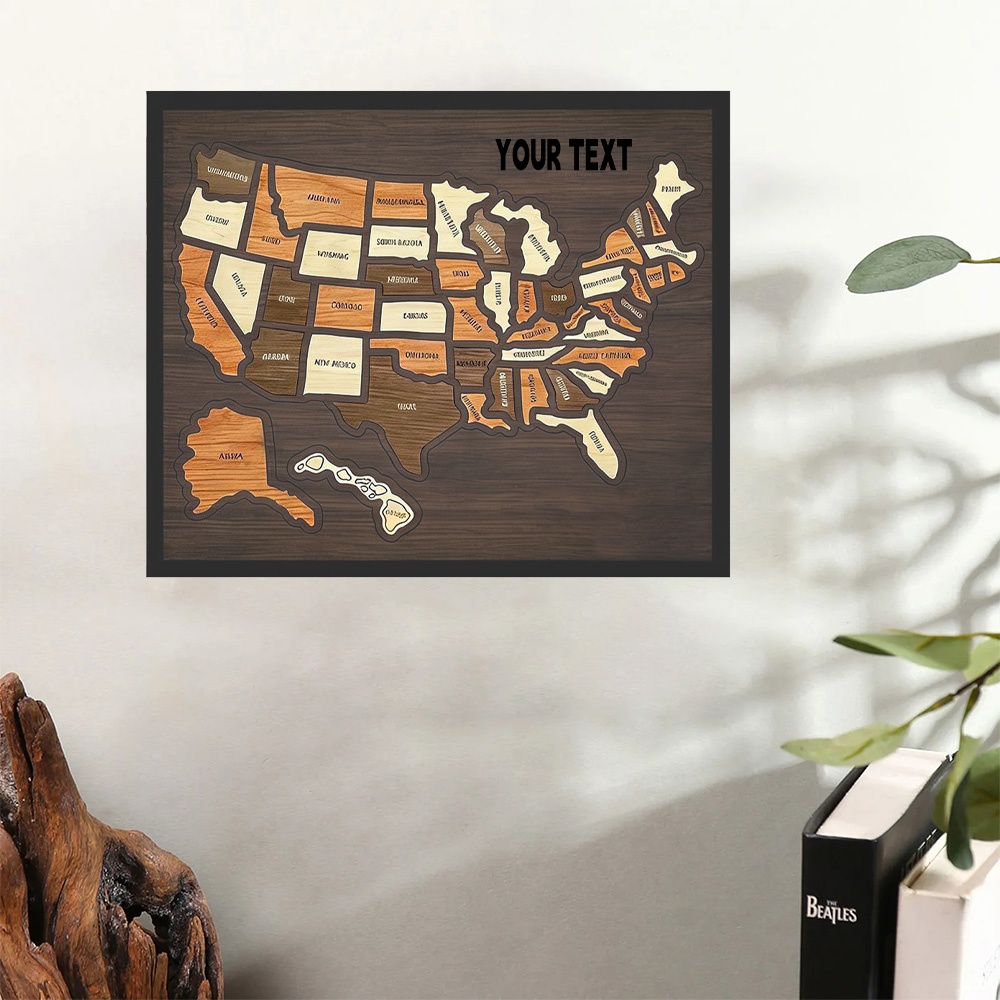 Home Decor Usa - لوحة خشبية قابلة للتخصيص على شكل