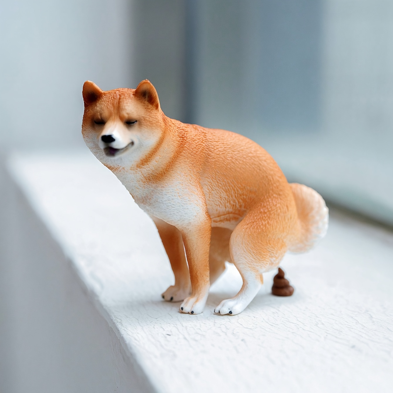 Home Decor Resin - 1/6 مقياس مضحك شيبا Inu تمثال