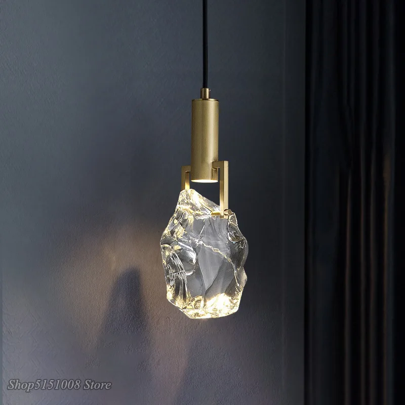 Hanging Moon Lamp - جديد كريستال قلادة Led أضواء الشمال