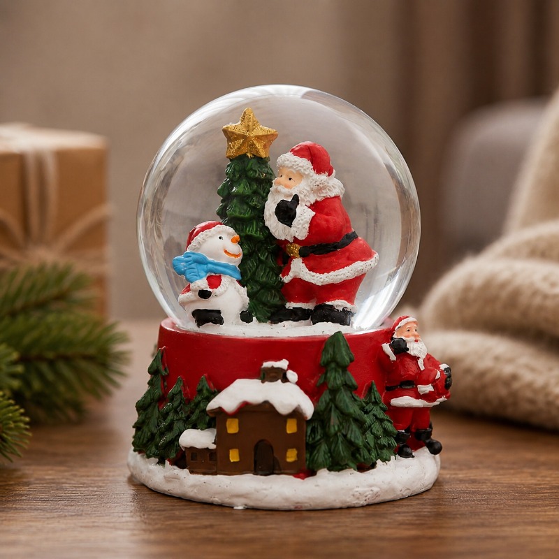 Home Decor Xmas Gifts - كرة ثلجية غير مضيئة على شكل