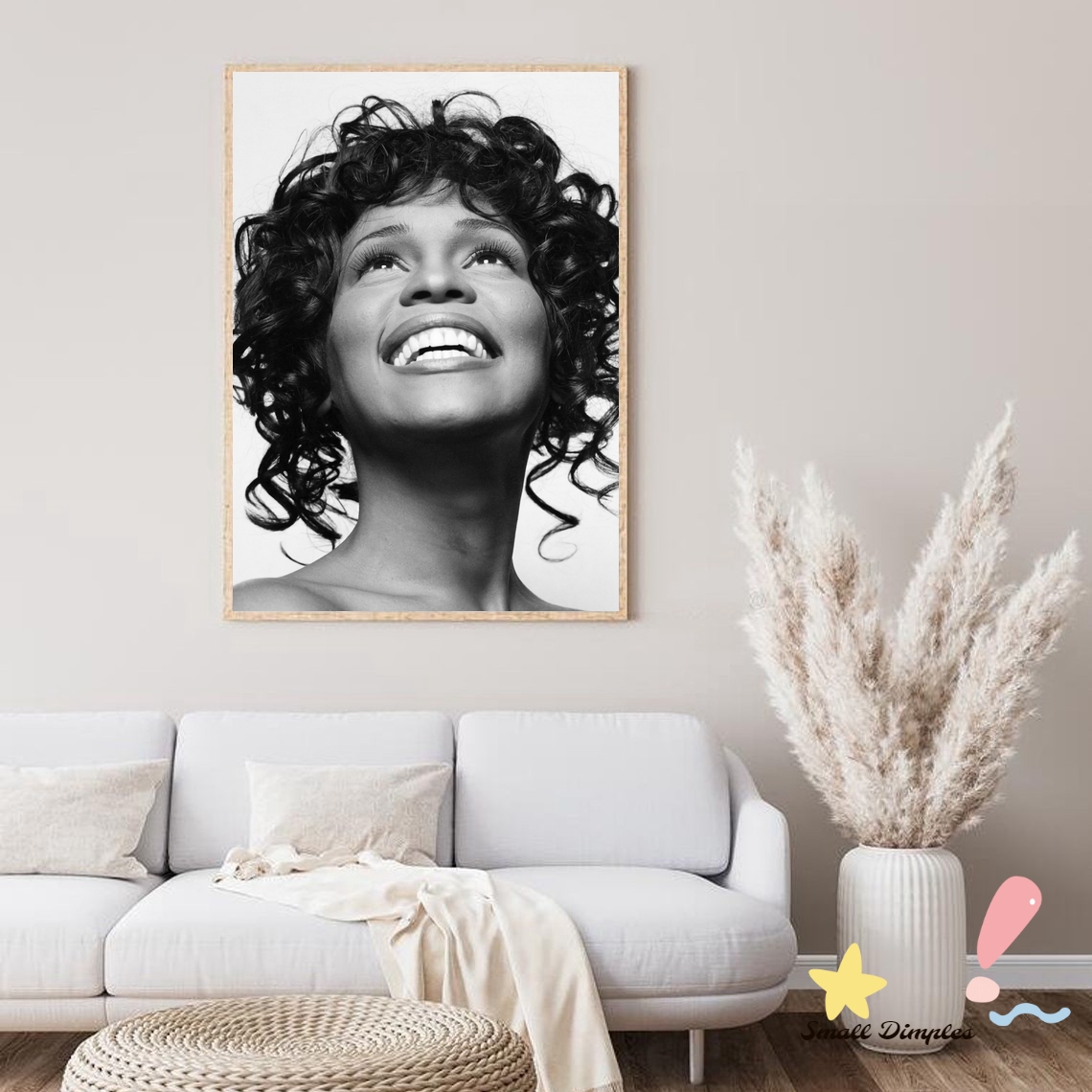 Home Decor Houston - ويتني هيوستن الموسيقى ستار المشارك قماش