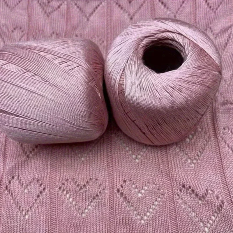 Yarn Home Decor - 50 جرام الحرير الدانتيل القطن الحليب