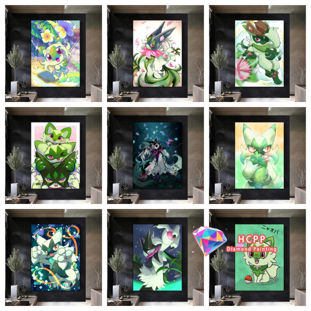 Home Decor Korea - طقم رسم بالألماس بيكاشو فلوراجاتو سبريجاتيتو