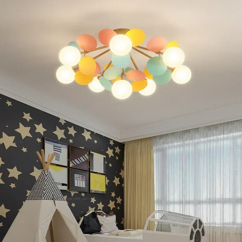 Hanging Moon Lamp - ثريا على الطراز الاسكندنافي لغرفة الأطفال