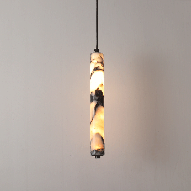 Hanging Moon Lamp - مصباح معلق فاخر من الحجر الطبيعي