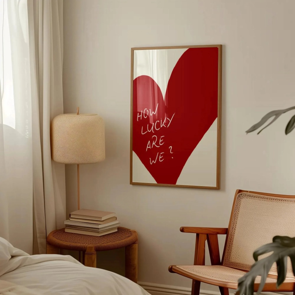 Home Decor How To - كيف محظوظ نحن الوردي الأحمر مخطط