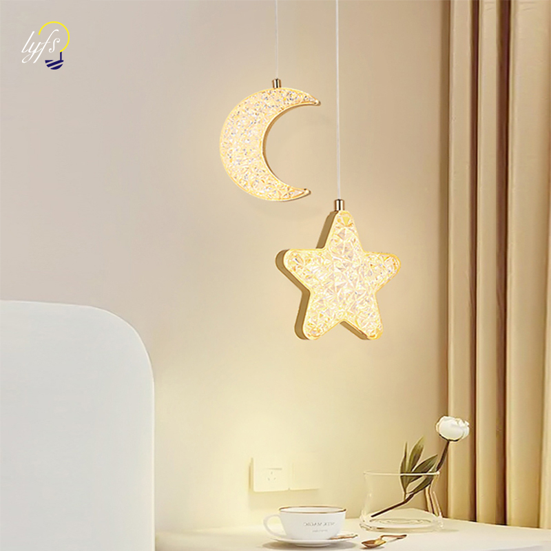 Hanging Moon Lamp - قلادة LED ضوء مصباح معلق الإضاءة