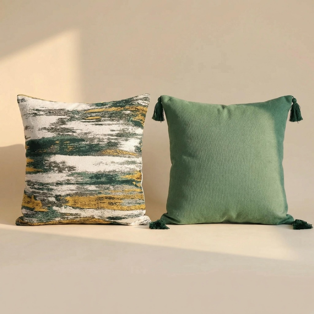 Yarn Home Decor - وسادة منزلية بنمط نورديك من القطن