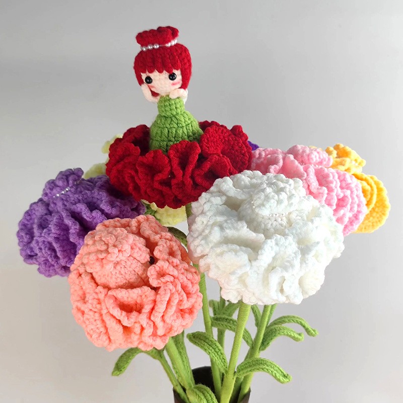 Yarn Home Decor - اليدوية الكروشيه القرنفل الجنية ديكور المنزل