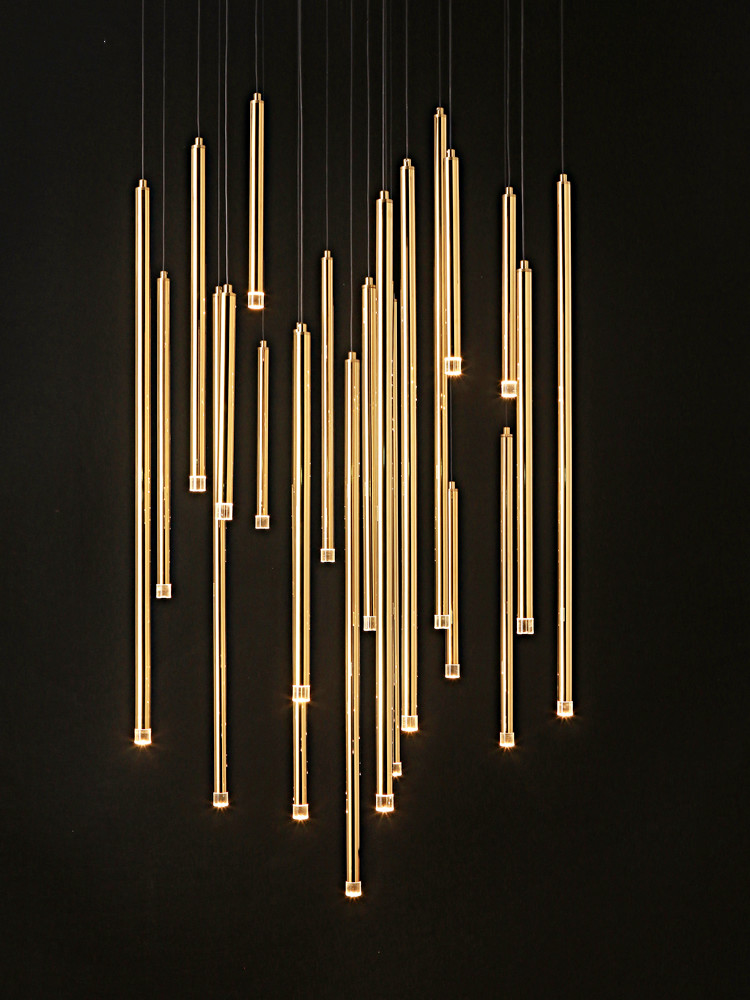 Hanging Moon Lamp - ثريات سقف LED لسلالم غرفة المعيشة