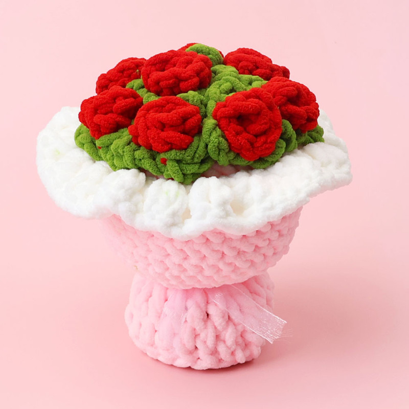 Yarn Home Decor - باقة هدايا عيد الحب المنتج النهائي