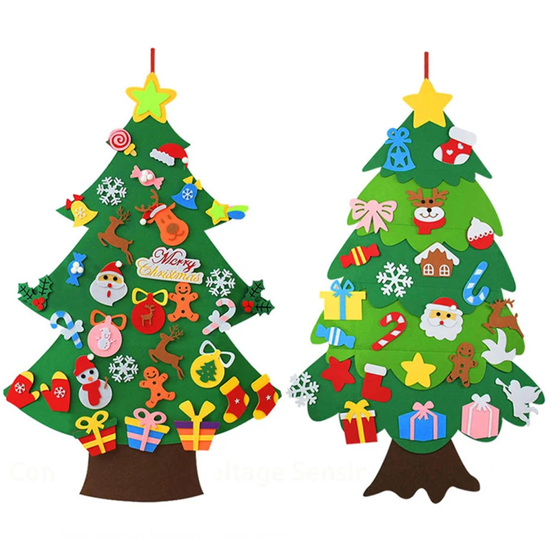 Home Decor Xmas Gifts - شعرت الاطفال لتقوم بها بنفسك شجرة