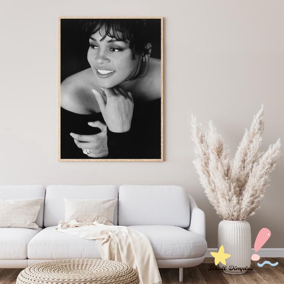 Home Decor Houston - ويتني هيوستن الموسيقى ستار المشارك قماش