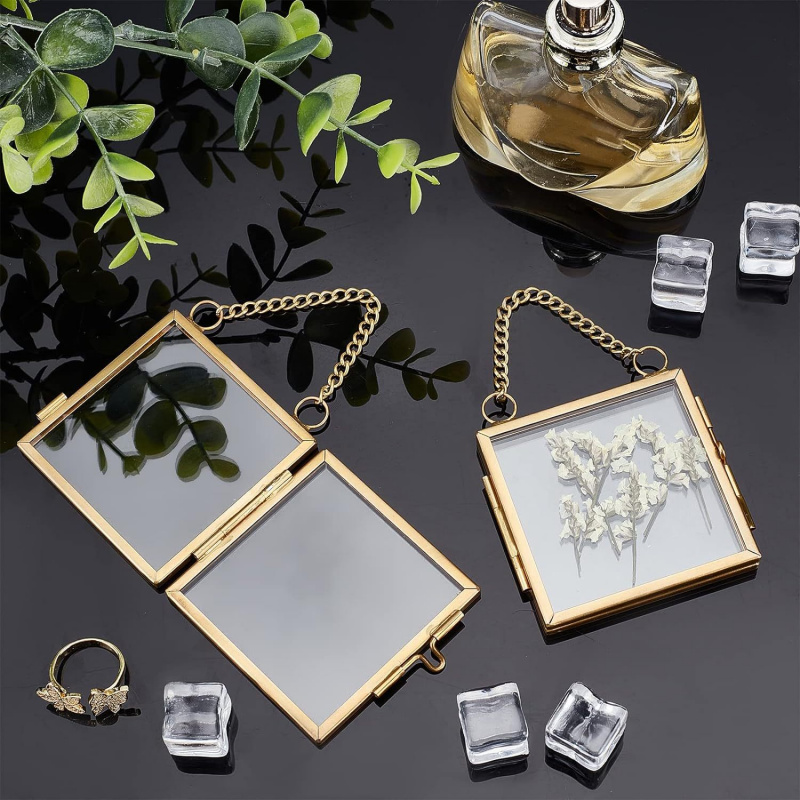 Pressed Flower Frame - إطار صورة معدني بسيط، إطار صورة