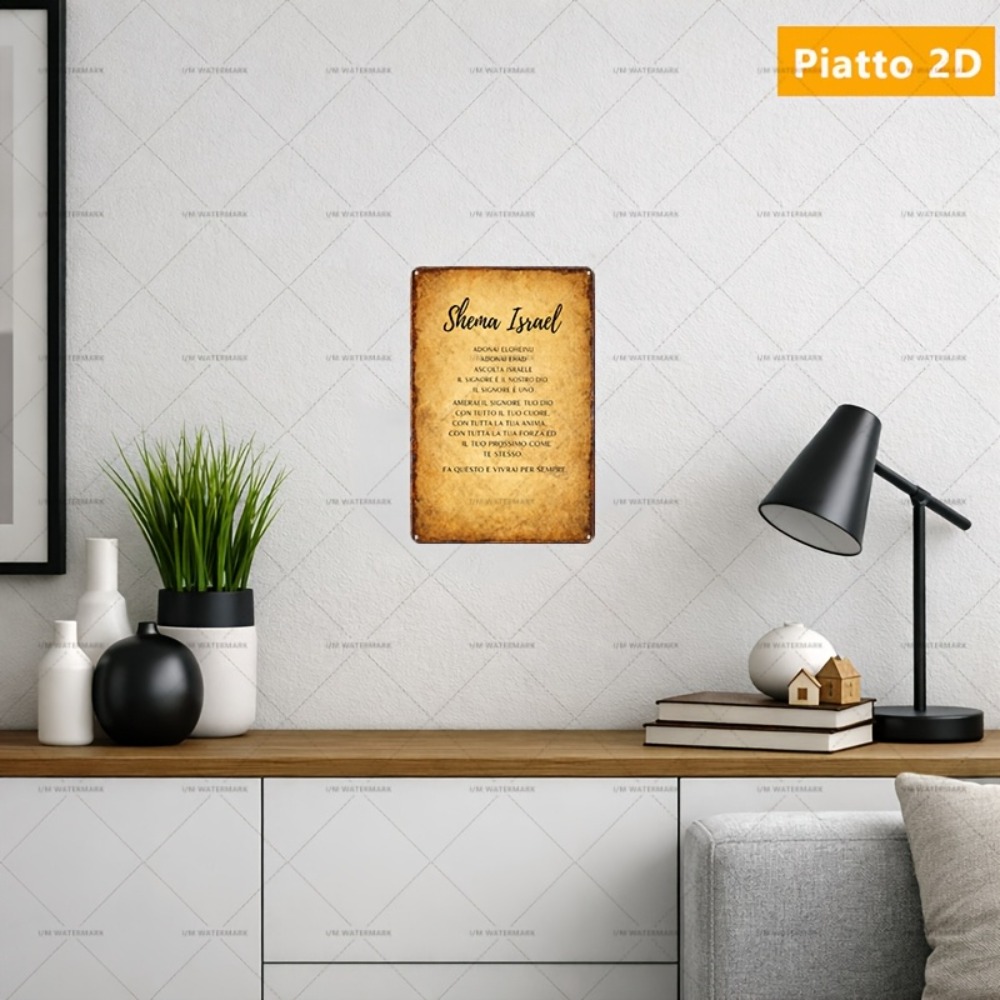 Home Decor Living - لوحة جدارية من الألومنيوم بتصميم النص