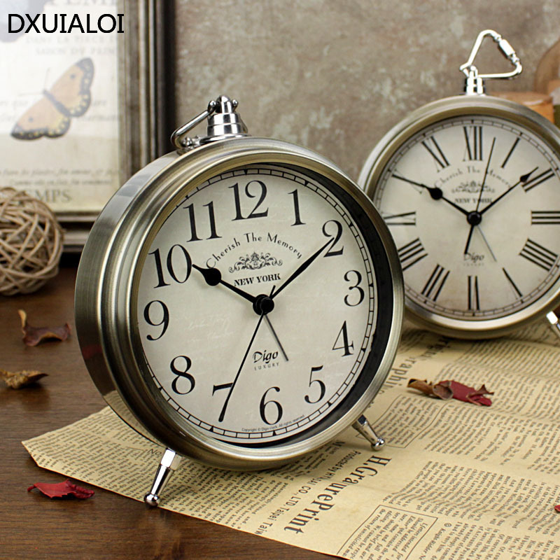 DXUIALOI ريترو بسيط طالب عنبر  - مراجعة Vintage Alarm Clock وسعره