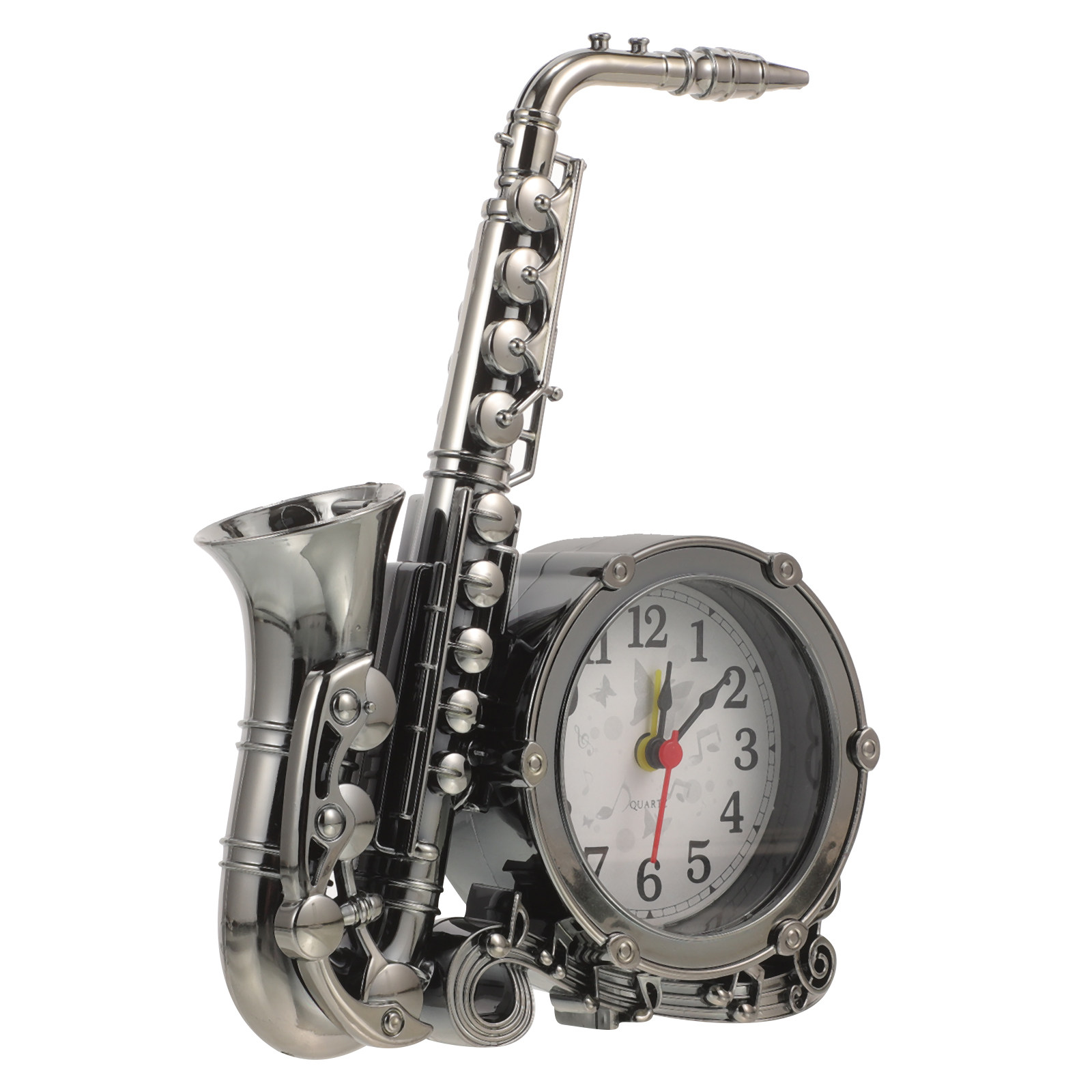 ساعة منبه على شكل ساكسفون بتصم - مراجعة Vintage Alarm Clock وسعره