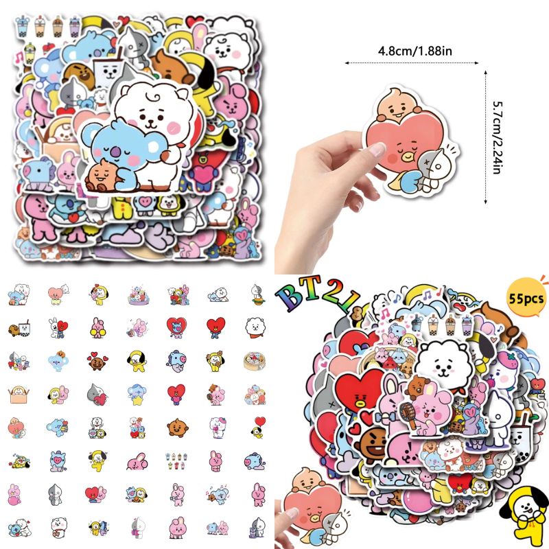 ملصقات BT 2 1 Chimmy Cooky koy - مراجعة Home Decor Tv وسعره