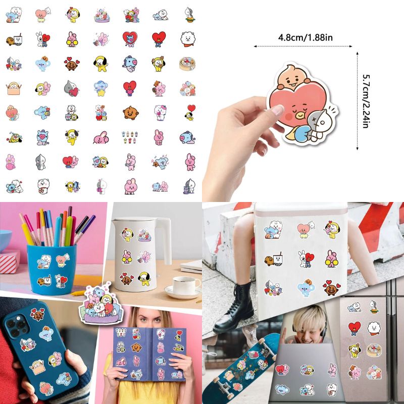 ملصقات BT 2 1 Chimmy Cooky koy - مراجعة Home Decor Tv وسعره