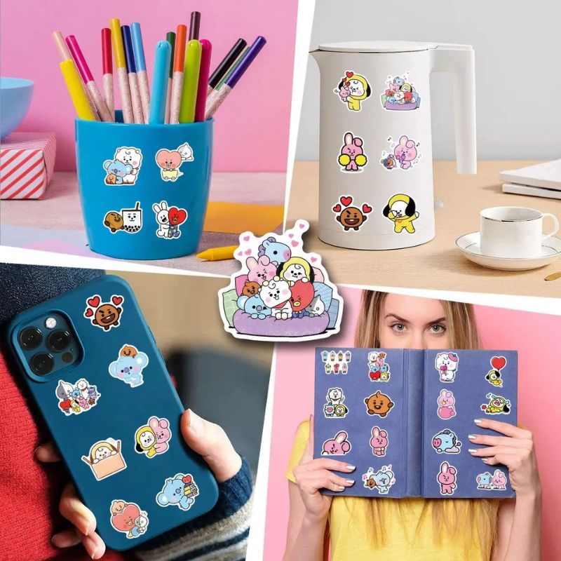 ملصقات BT 2 1 Chimmy Cooky koy - مراجعة Home Decor Tv وسعره