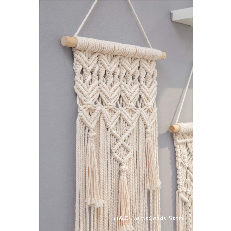 حار مكرميه الجدار الشنق نسيج ج - مراجعة Yarn Home Decor وسعره