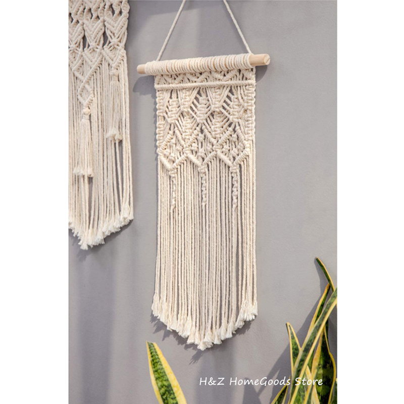 حار مكرميه الجدار الشنق نسيج ج - مراجعة Yarn Home Decor وسعره