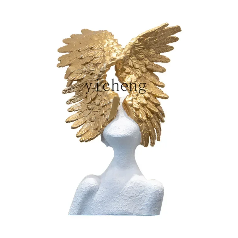 زخرفة جناح ملاك بتصميم فني تجر - مراجعة Home Decor Resin وسعره