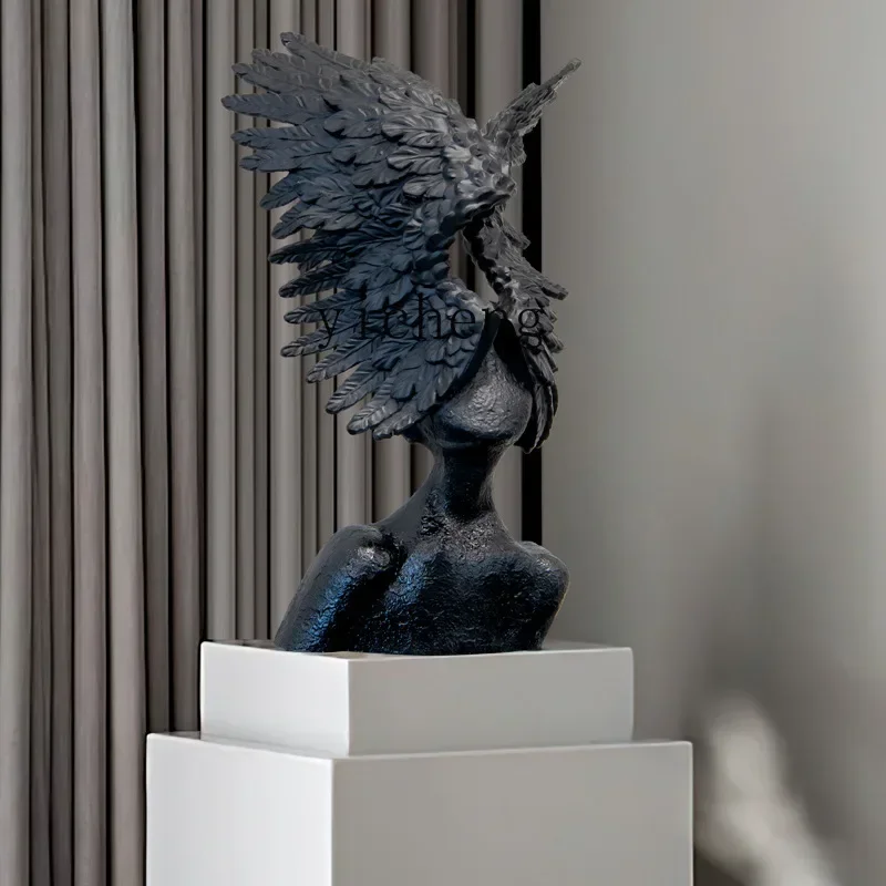 زخرفة جناح ملاك بتصميم فني تجر - مراجعة Home Decor Resin وسعره
