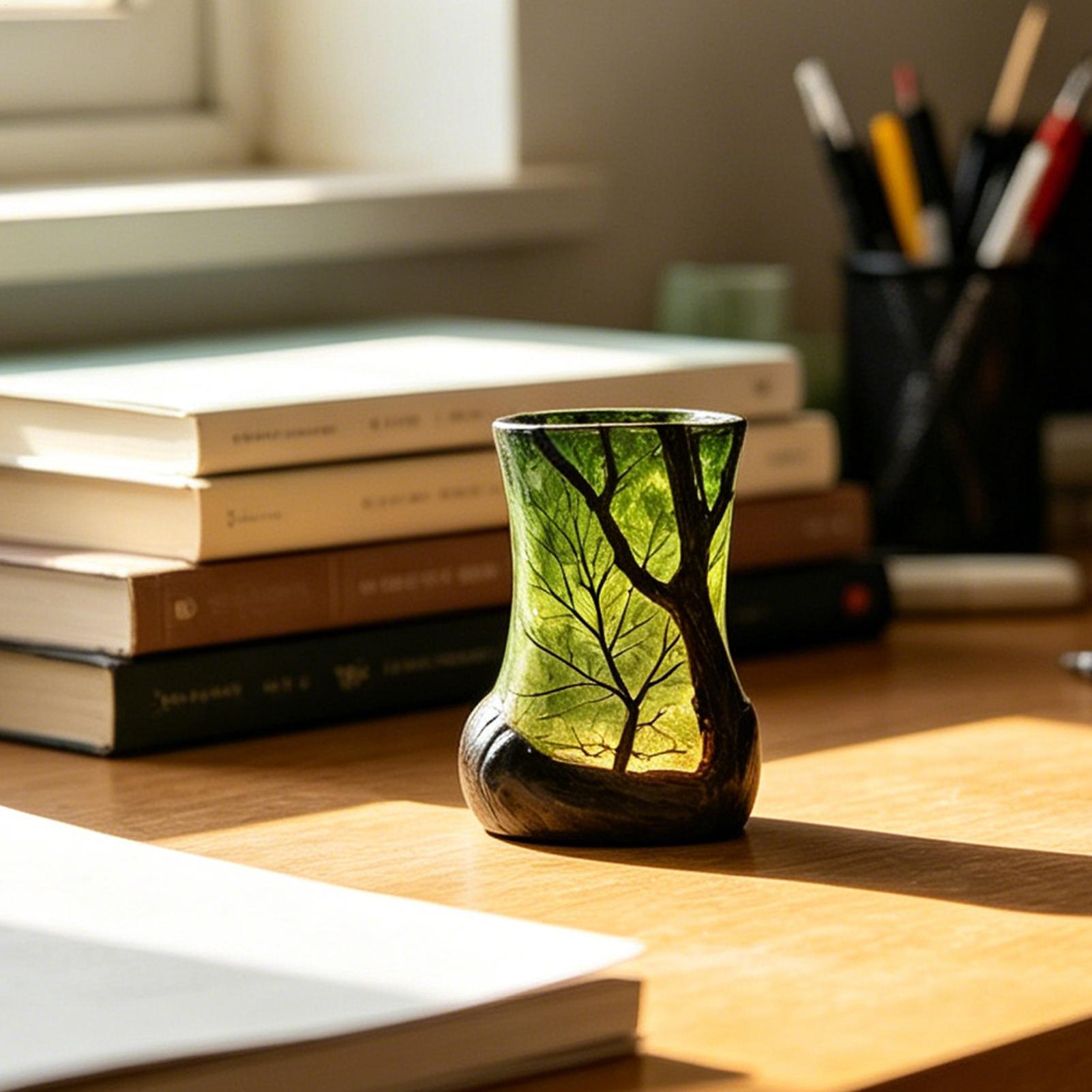 مصباح طاولة جانبي على شكل غابة - مراجعة Home Decor Zone وسعره