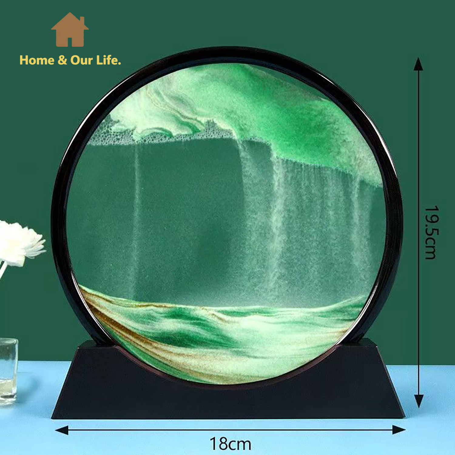 فن الرمل المتدفق الديناميكي ثل - مراجعة Home Decor Mirror وسعره