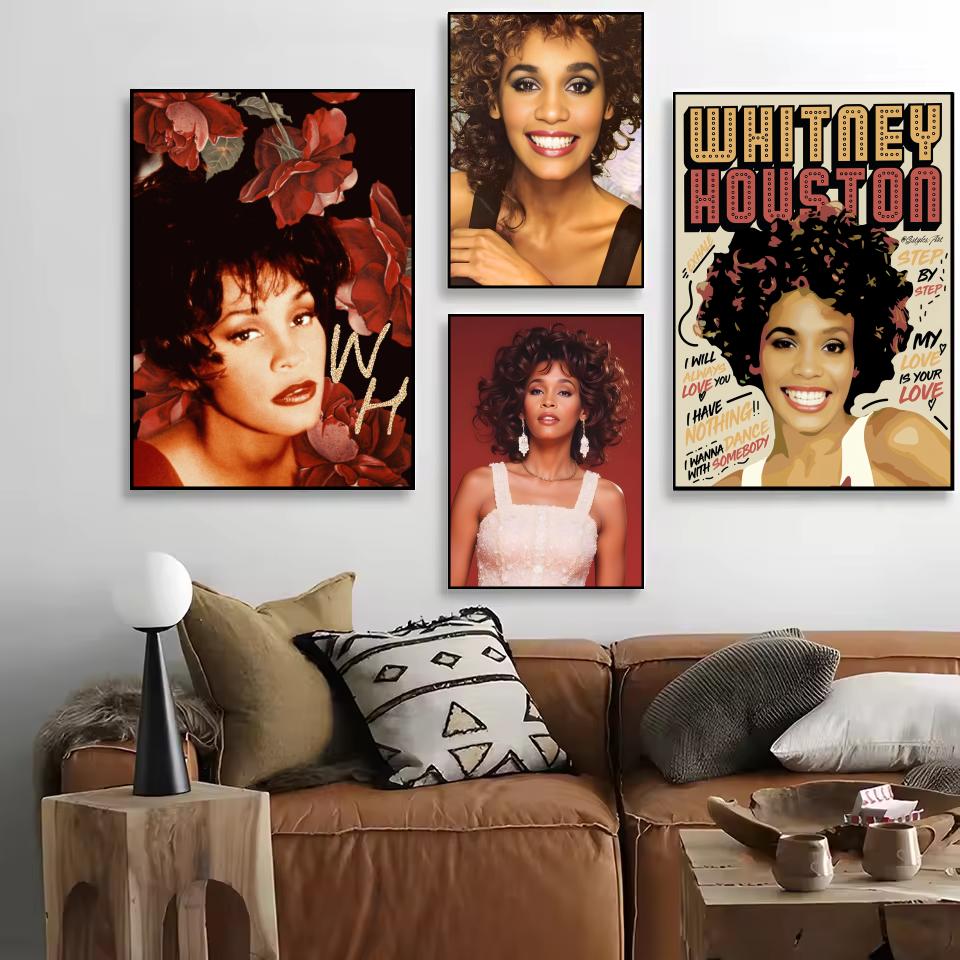 ملصق W-Whitney هيوستن عالي الد - مراجعة Home Decor Houston وسعره