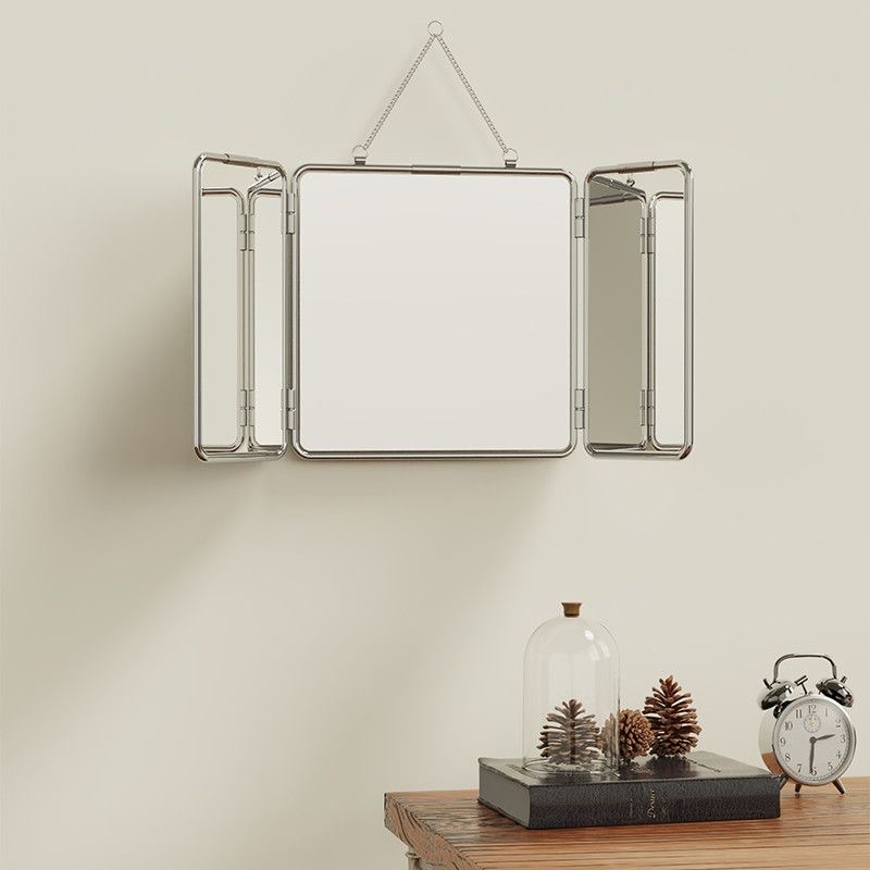 Ins نمط مربع ثلاثة أضعاف الحائ - مراجعة Home Decor Mirror وسعره