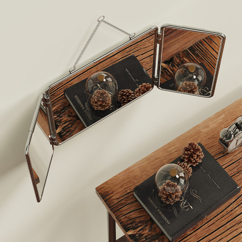 Ins نمط مربع ثلاثة أضعاف الحائ - مراجعة Home Decor Mirror وسعره