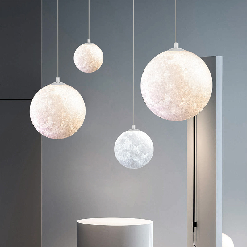 الحديثة التصميم الإبداعي قلادة - مراجعة Hanging Moon Lamp وسعره