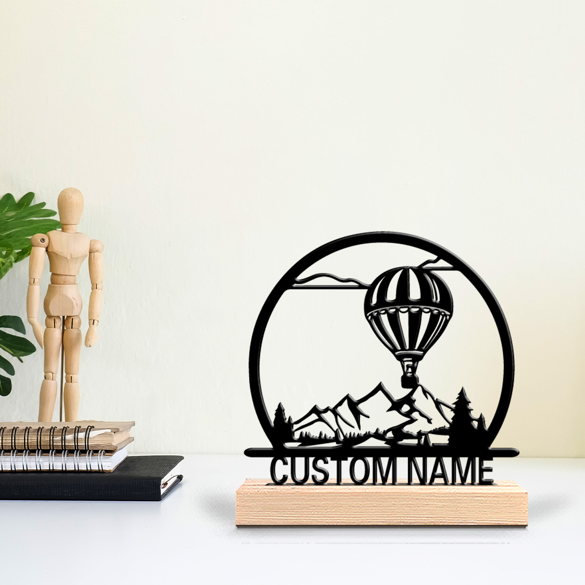 تمثال معدني على شكل منطاد هوائ - مراجعة Home Decor Zone وسعره