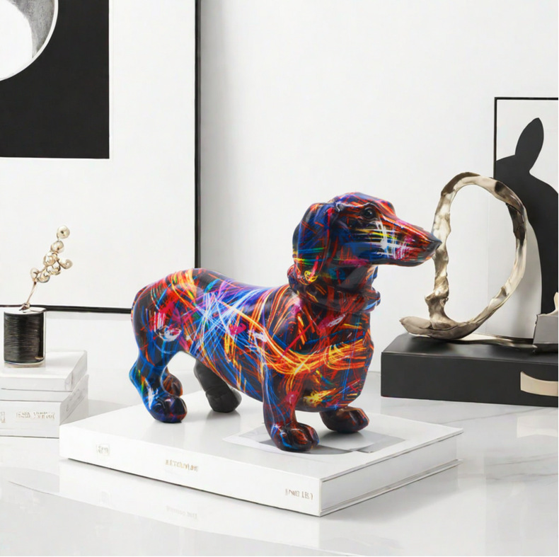 تمثال كلب من الراتنج بتصميم ال - مراجعة Home Decor Resin وسعره