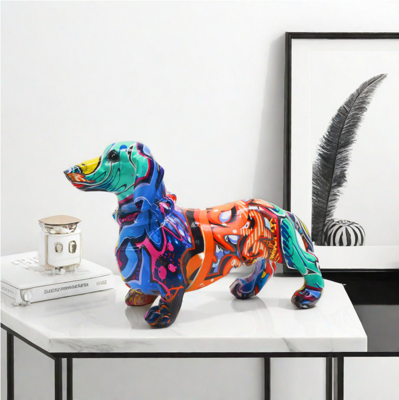 تمثال كلب من الراتنج بتصميم ال - مراجعة Home Decor Resin وسعره