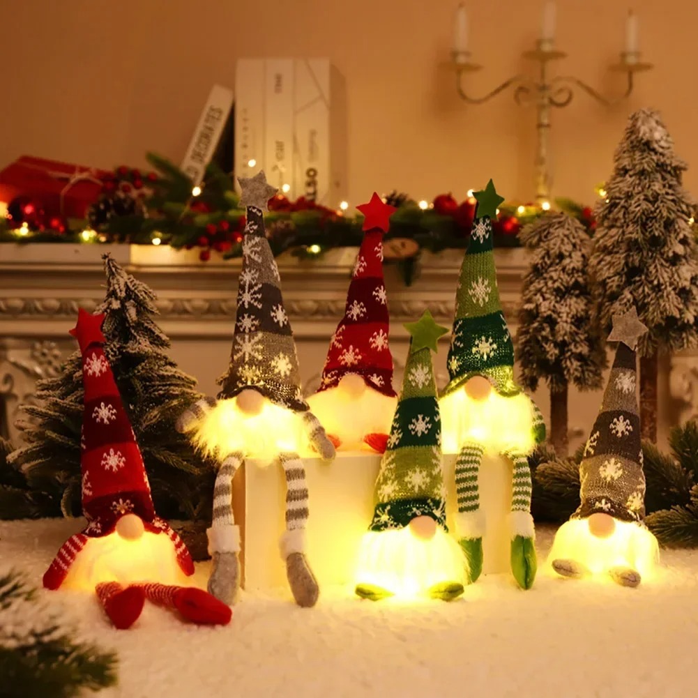 LED عيد الميلاد جنوم دمية مجهو - مراجعة Home Decor Xmas Gifts وسعره