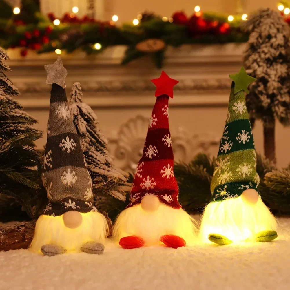 LED عيد الميلاد جنوم دمية مجهو - مراجعة Home Decor Xmas Gifts وسعره