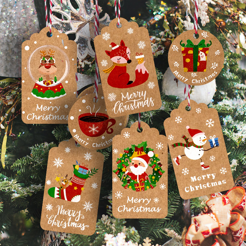 50 قطعة عيد ميلاد سعيد شكرا لك - مراجعة Home Decor Xmas Gifts وسعره