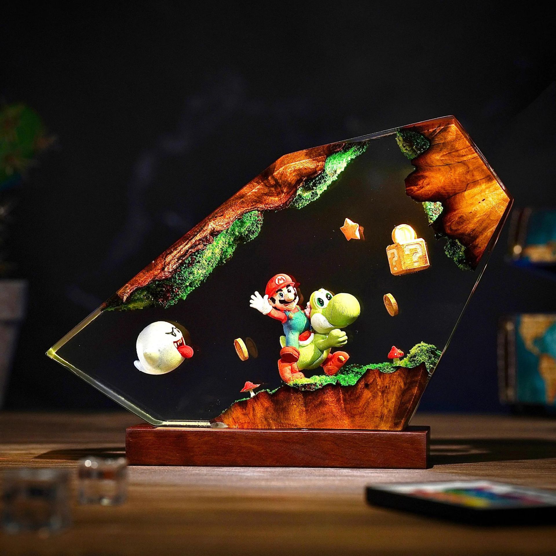 مصباح طاولة من الراتنج على شكل - مراجعة Home Decor Resin وسعره