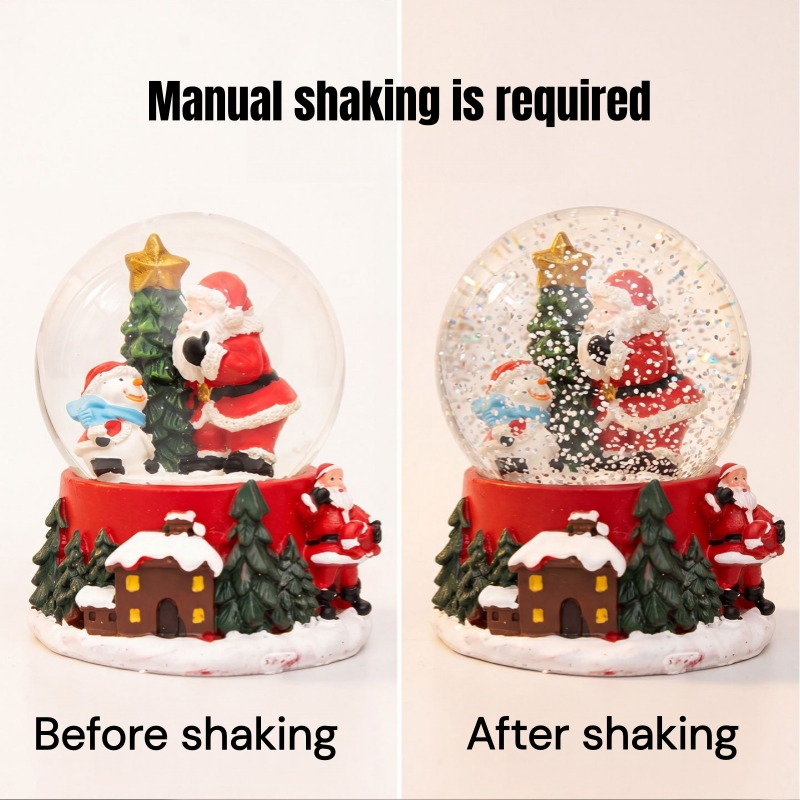 كرة ثلجية غير مضيئة على شكل با - مراجعة Home Decor Xmas Gifts وسعره