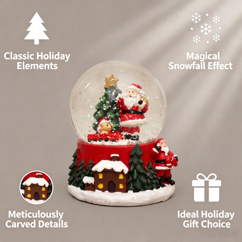 كرة ثلجية غير مضيئة على شكل با - مراجعة Home Decor Xmas Gifts وسعره