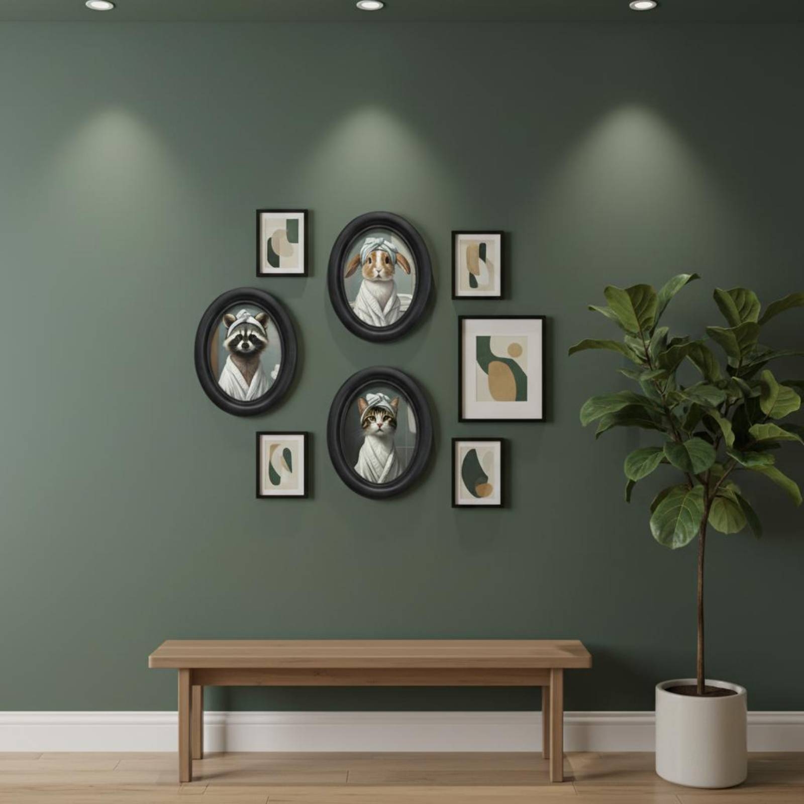 إطار صور محمول بتصميم حيوانات، - مراجعة Home Decor Mirror وسعره