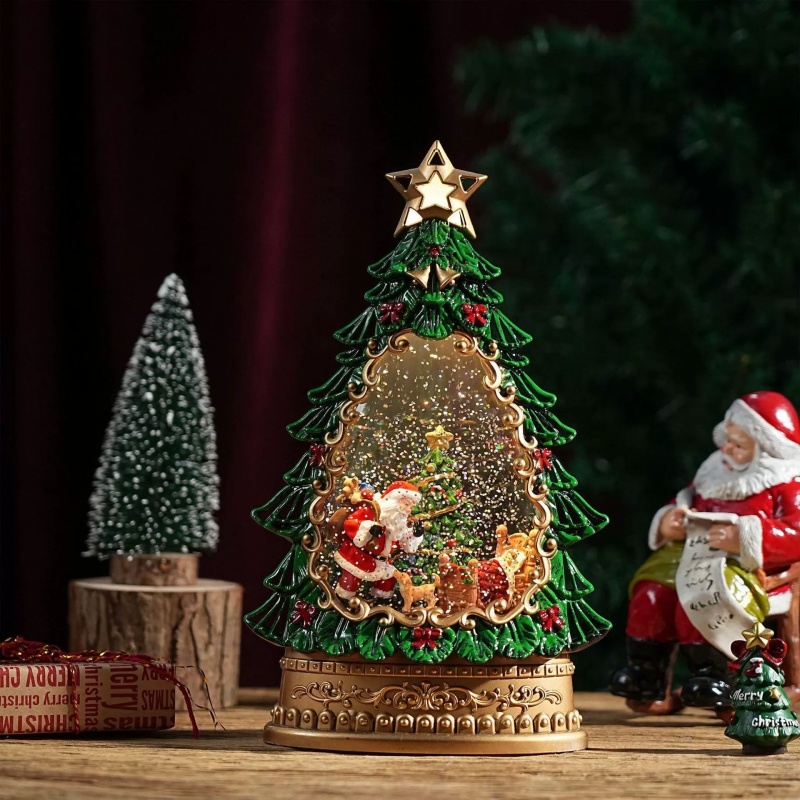 كرة ثلجية موسيقية لعيد الميلاد - مراجعة Home Decor Xmas Gifts وسعره