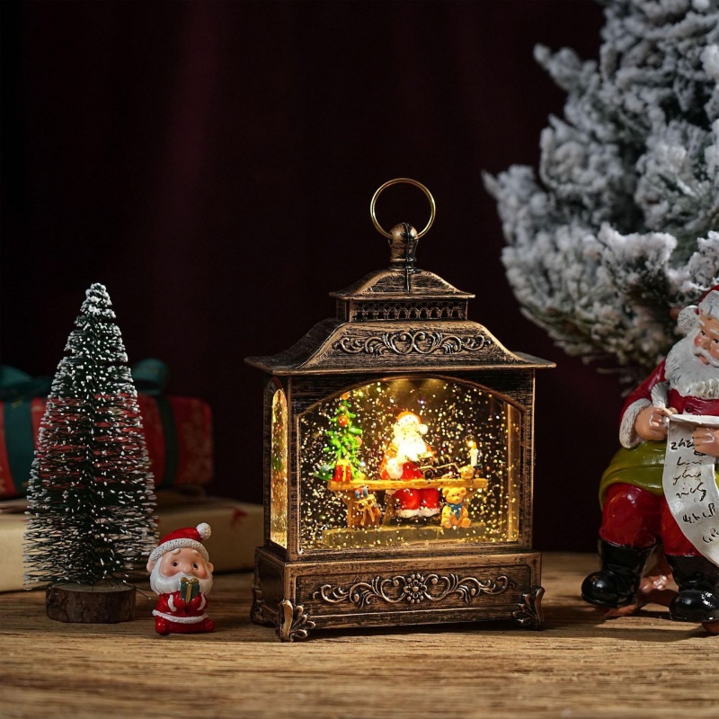 كرة ثلجية موسيقية لعيد الميلاد - مراجعة Home Decor Xmas Gifts وسعره