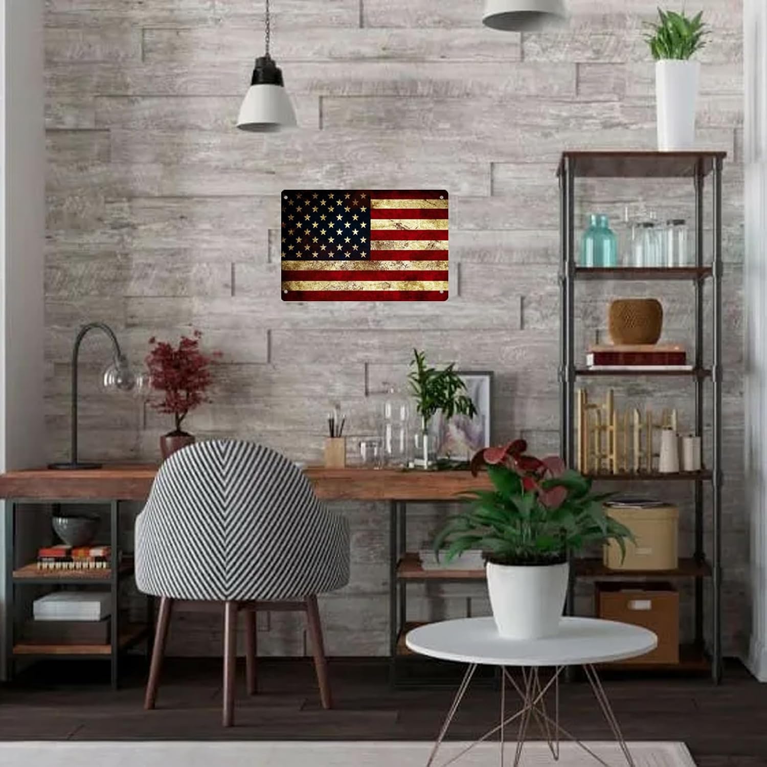 لوحة جدارية معدنية عتيقة بتصمي - مراجعة Home Decor Store وسعره
