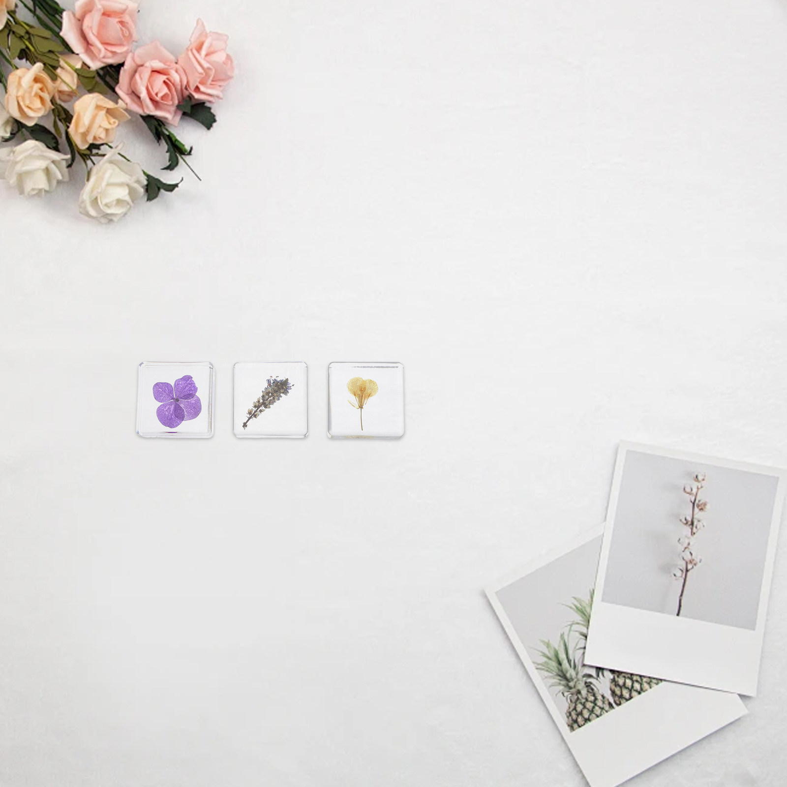 3 قطع من عينات الزهور المصنوعة - مراجعة Home Decor Resin وسعره